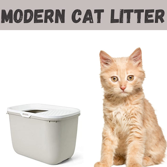 Savic 23x15x15 inch Hop In Modern Cat Litter Tray