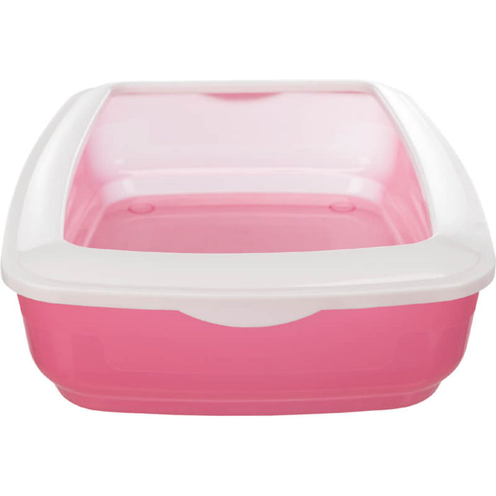 Trixie 32 × 12 × 43 cm Mio Cat Litter Tray, with Rim - Assorted Color