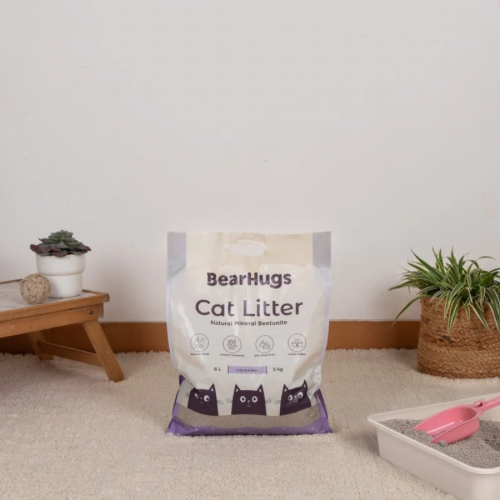 BearHugs Bentonite Clumping Cat Litter - Lavender Scented - 5.8 Litres (Pack of 1)