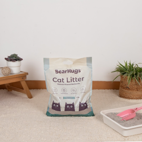 BearHugs Bentonite Clumping Cat Litter - Unscented - 5.8 Litres (Pack of 1)