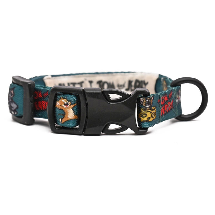 Tom and Jerry Mutt of Course - Happy Green Cat Collar