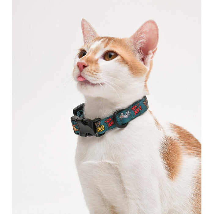 Tom and Jerry Mutt of Course - Happy Green Cat Collar
