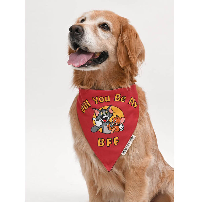 Tom and Jerry Mutt of Course Will You Be My BFF Bandana