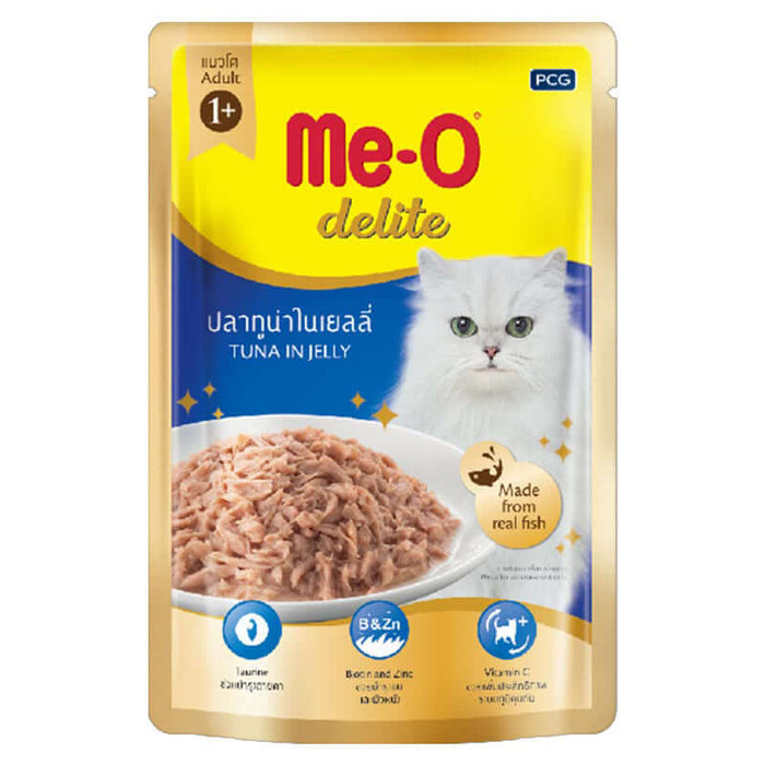 Me-O Delite Tuna in Jelly Cat Wet Food - Pack of 12 x 70G