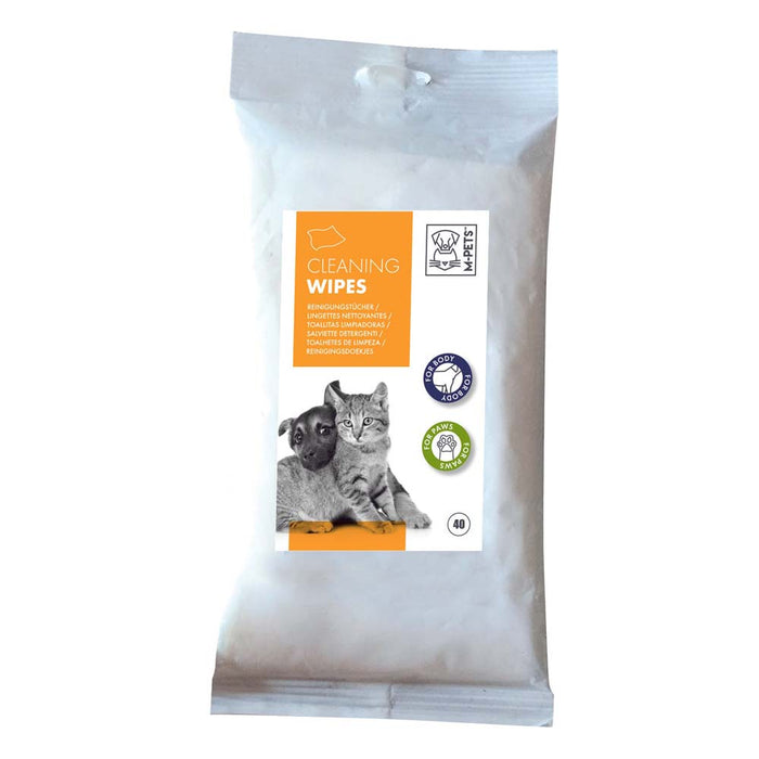 M Pet 15 x 20 cm Travel Cleaning Wipes For Dog and Cat - 40 pcs