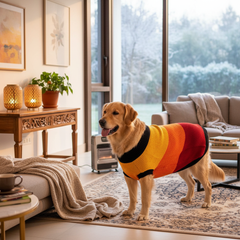 BearHugs Purl Knit Dog Sweater - Multicolour