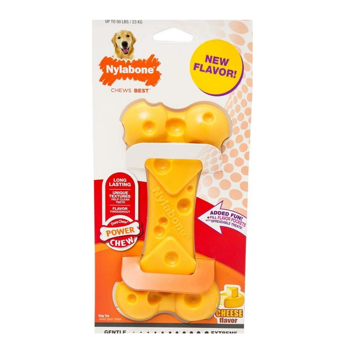 Nylabone Durachew Cheese Bone Dog Toy