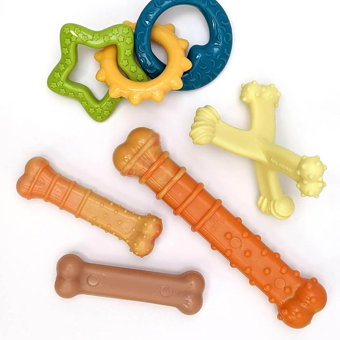 Nylabone Puppy Chew Teething Rings Dog Toys
