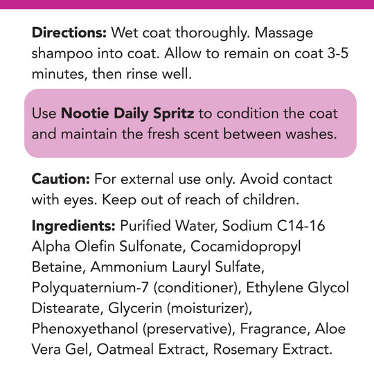 Nootie Rejuvenating Rosemary Extract Japanese Cherry Blossom Pet Shampoo - 473ML