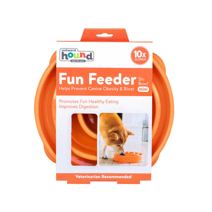 Outward Hound 25 cm Fun Feeder Mini Slow Feed Dog Bowl