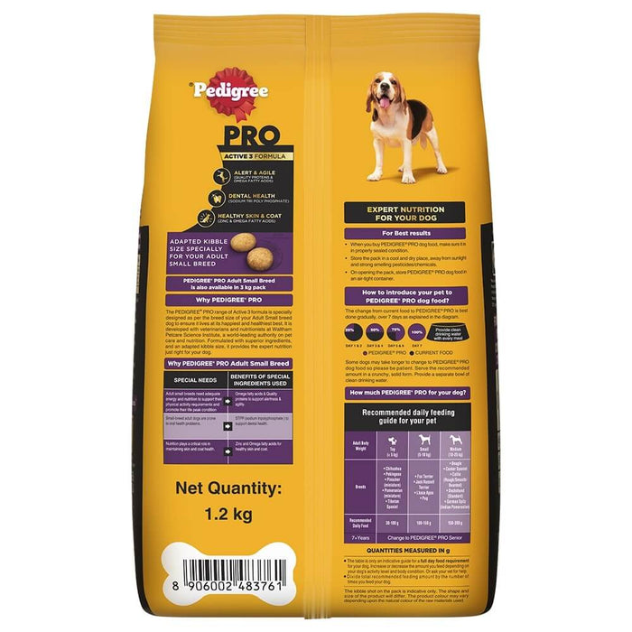 Pedigree Pro Adult Small Breed Dog Food Dry