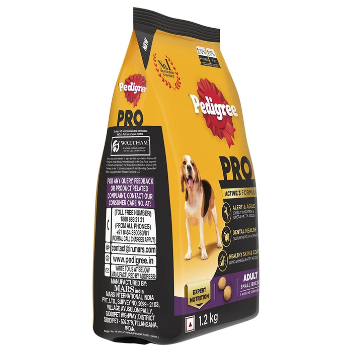 Pedigree Pro Adult Small Breed Dog Food Dry
