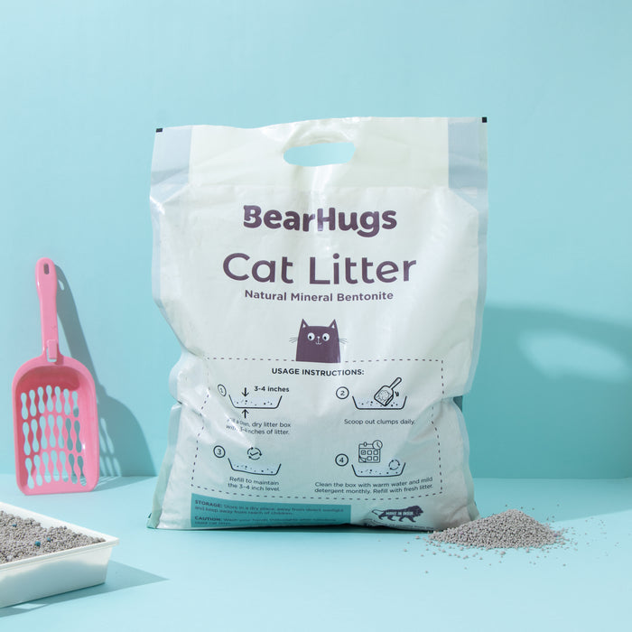 BearHugs Bentonite Clumping Cat Litter - Unscented - 5.8 Litres (Pack of 1)