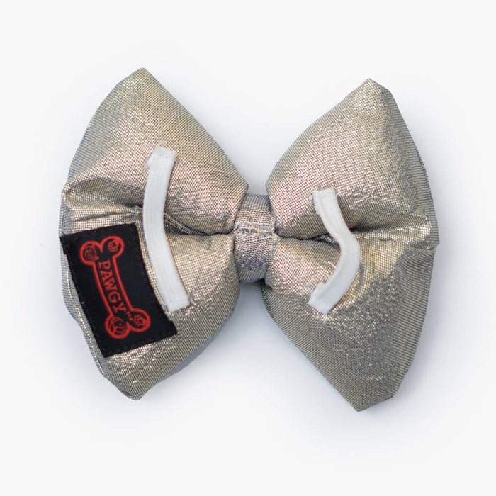 Pawgy Pets Party Wear Bow Tie For Dog/Cat - Gold