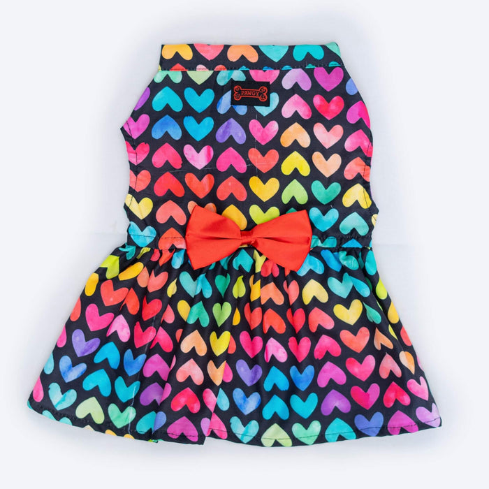 Pawgy Pets Multi Heart Dress For Dogs