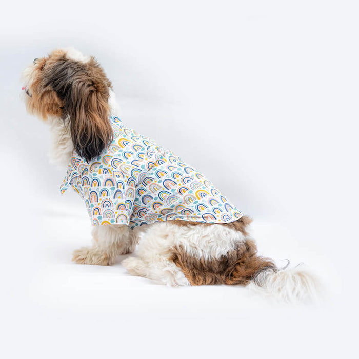 Pawgy Pets Rainbow Print Casual Shirts