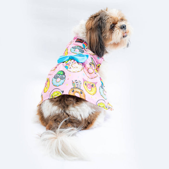 Pawgy Pets Donut Print Casual Dress