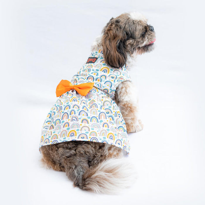 Pawgy Pets Rainbow Print Casual Dress For Dog
