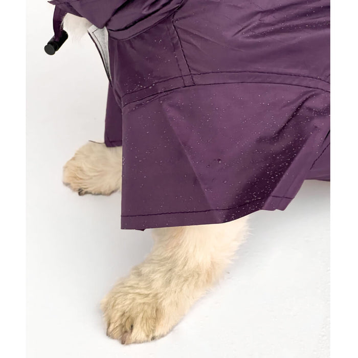 Pawgy Pets Purple Raincoat For Dog