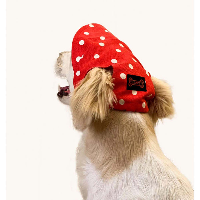 Pawgy Pets Red Polka Cap for Dog