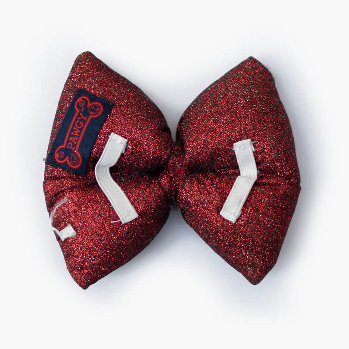 Pawgy Pets Party Wear Bow Tie For Dog/Cat - Red