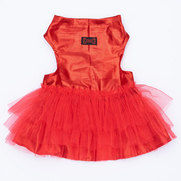 Pawgy Pets Tutu Formal Dress For Dog - Red