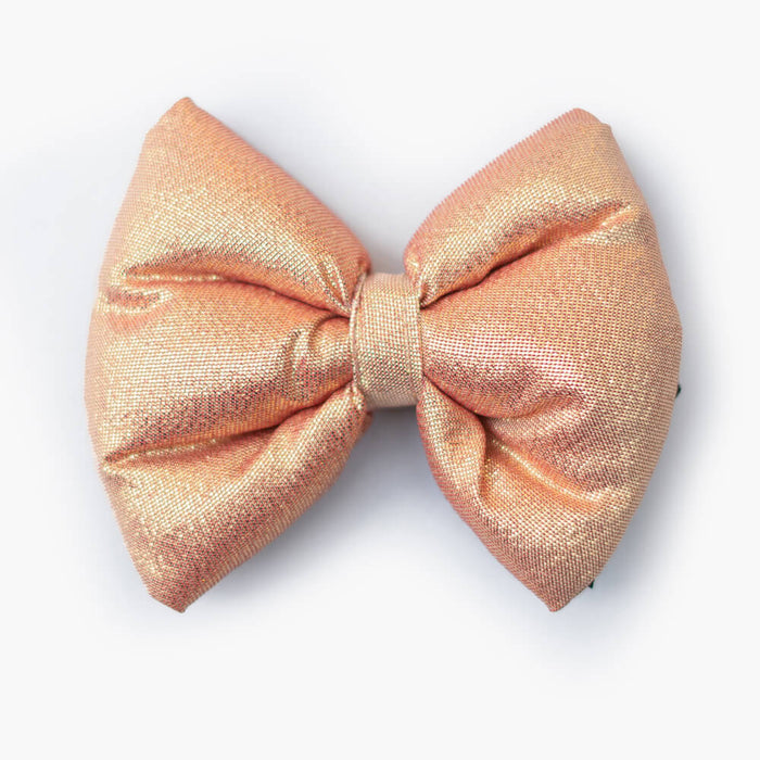 Pawgy Pets Party Wear Bow Tie For Dog/Cat - Rose Gold