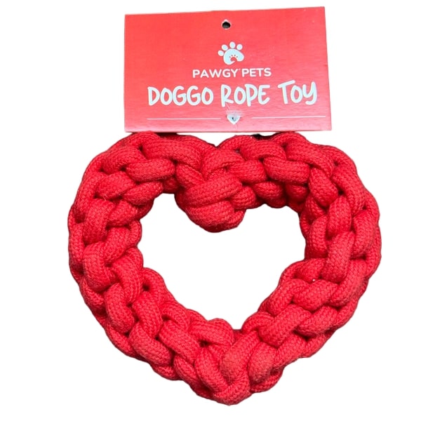 Pawgy Pets Heart Rope Toy For Dog