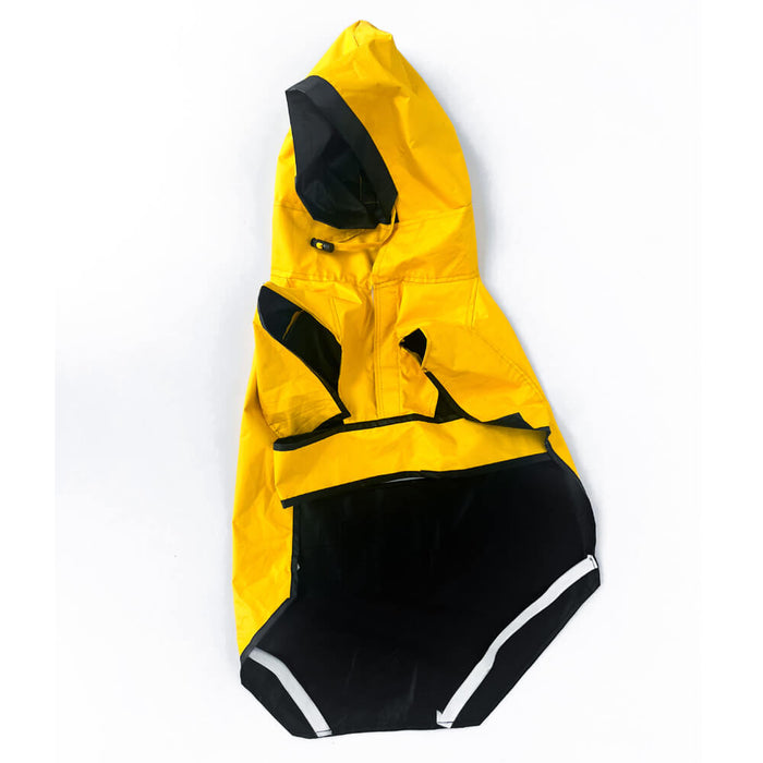 Pawgy Pets Yellow Taxi Raincoat For Dog