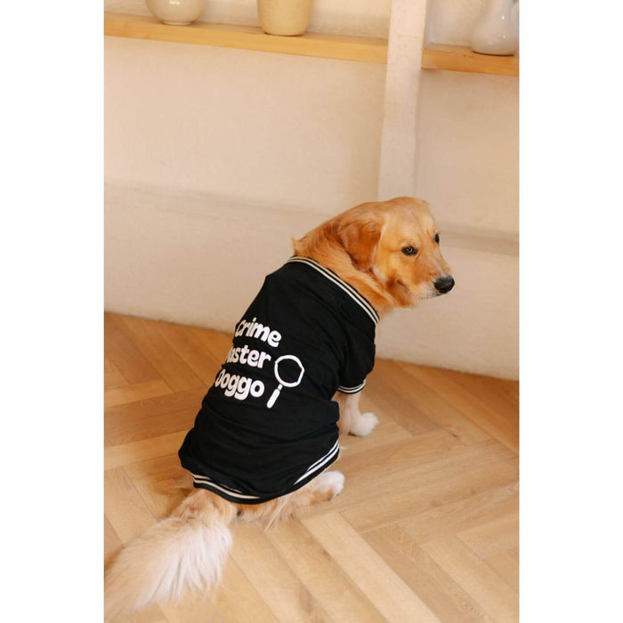 Pet Set Go Crime Master Sleeveless Dog T-shirt - Black
