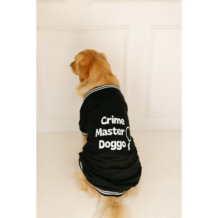 Pet Set Go Crime Master Sleeveless Dog T-shirt - Black