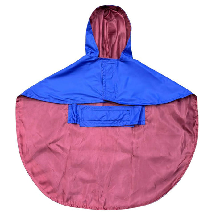 Pet Set Go Cape Style Dog Raincoat - Blue