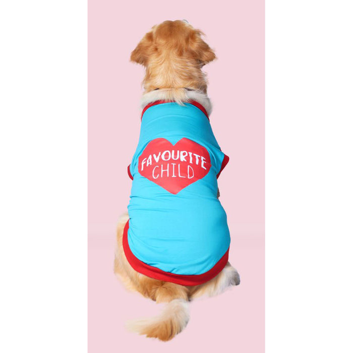 Pet Set Go Favourite Child Dog T-shirt - Blue