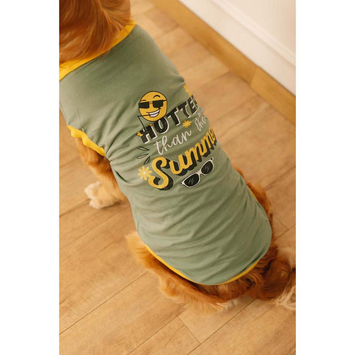 Pet Set Go Hotter Than Summer Dog T-shirt Sleeveless - Green