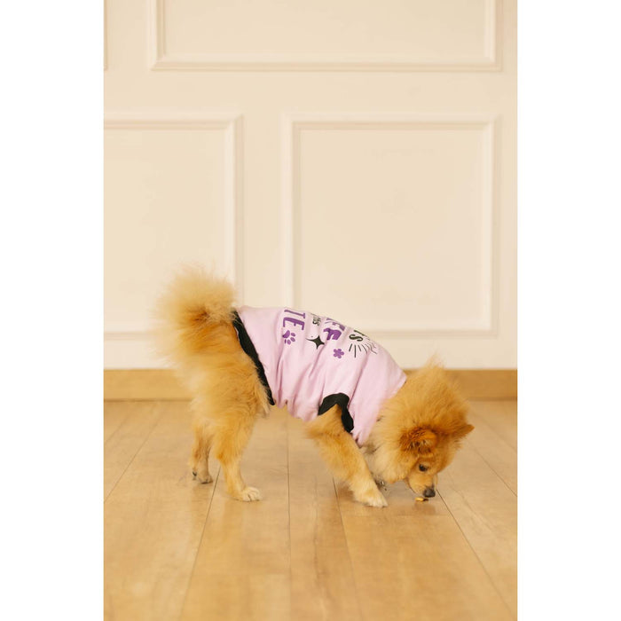 Pet Set Go Its ruff being this cute Dog T-shirt Sleeveless - Light Voilet