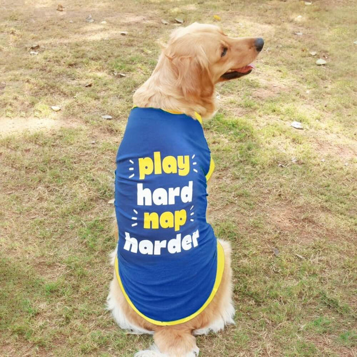 Pet Set Go Play Hard Nap Harder Dog T-shirt