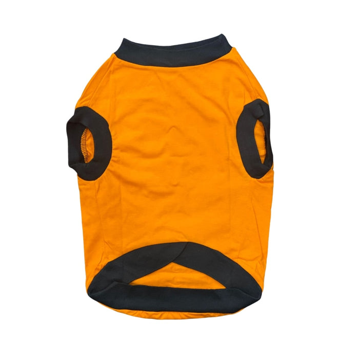 Pet Set Go Inhale Exhale Dog T-shirt Sleeveless - Orange