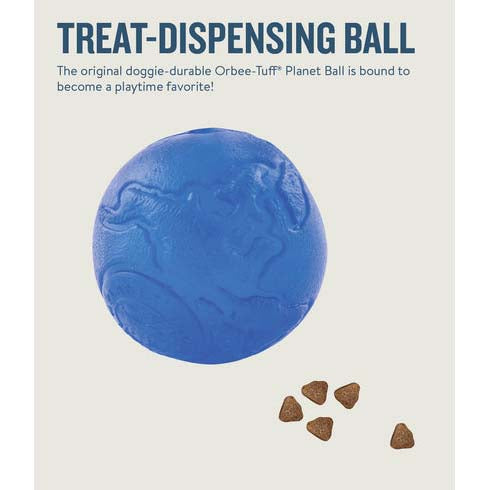 Petstages Orbee Tuff Planet Ball for Dog - Royal Blue