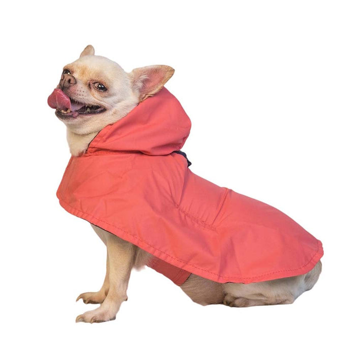 Pet Set Go Cape Style Dog Raincoat - Red