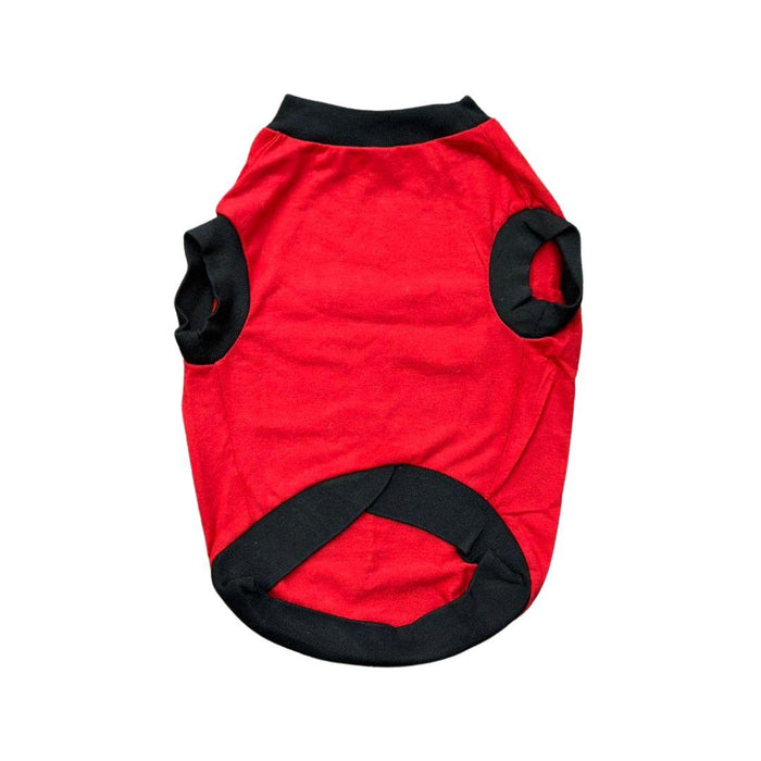 Pet Set Go WTF- Where's the Food Sleeveless Dog T-Shirt - Red