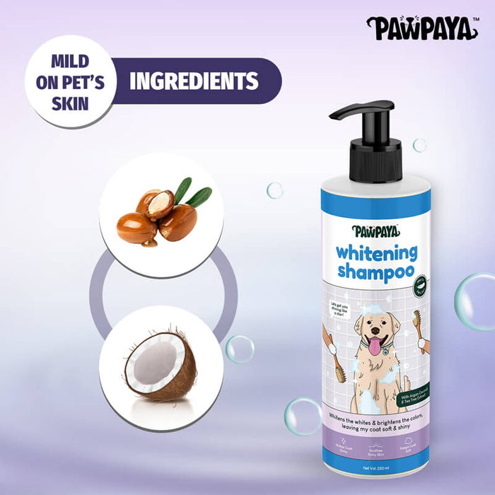 Pawpaya Whitening Coat Shampoo for Dog - 250 ml