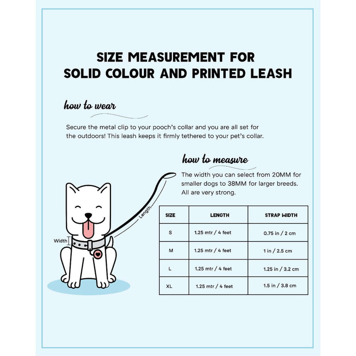 Pets Way Walk Essentials Printed Dog Leash - Autumn