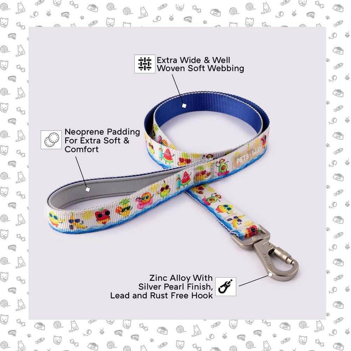 Pets Way Walk Essentials Printed Dog Leash - Summer