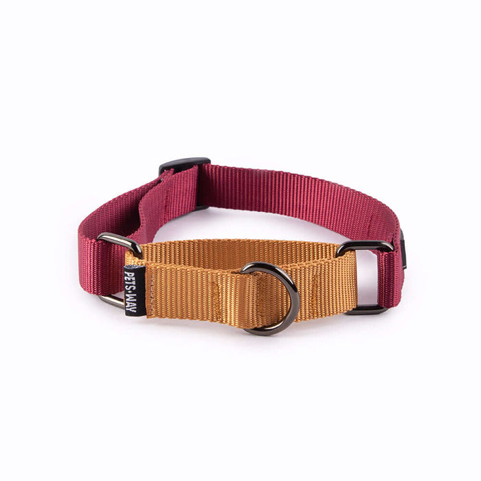 Pets Way Walk Essentials Martingale Collar - Wine & Honey