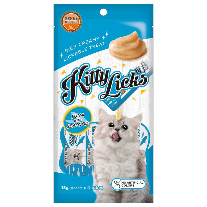 Rena Kitty Licks Tuna Seafood 4 Tubes - Pack of 4