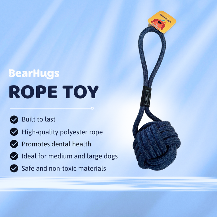 BearHugs Rope Tug Toy - Assorted colors