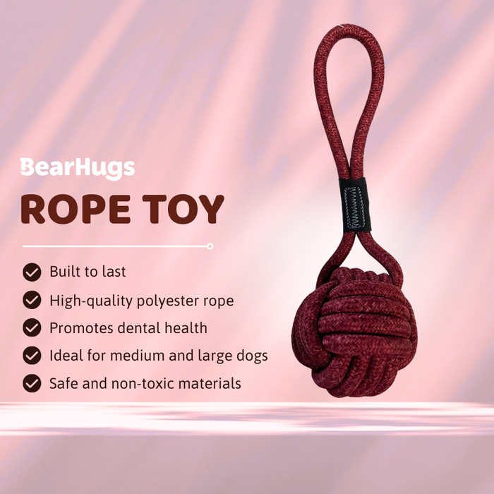 BearHugs Rope Tug Toy - Assorted colors