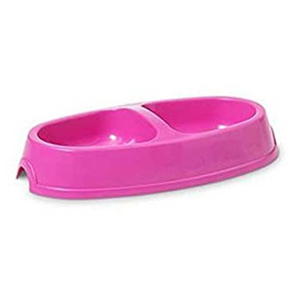 Savic Picnic Twin Bowl Cat-Assorted Colours