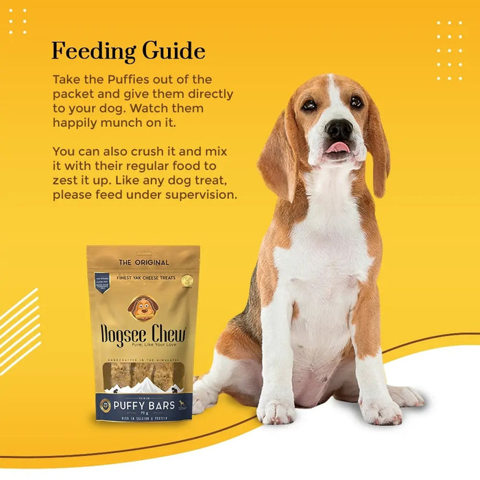 Dogsee Puffy Bars Soft Dental Treats For Senior Dogs - 70gm