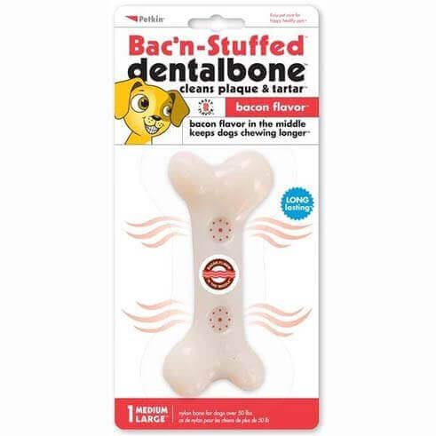 Petkin Bac'n-Stuffed Dentalbone For Dog